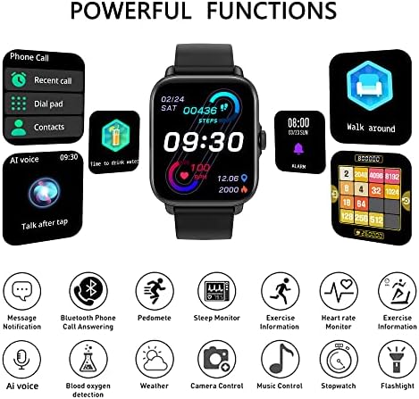 Паметен Часовник, 1.7 Паметен Часовник Фитнес Тракер За Андроид И iOS Телефони Со Следење На Отчукувањата На Срцето, 28 Спортски Режими,