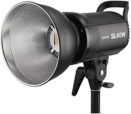 Godox SL-60W SL60W LED Видео Светлосна Фотографија Светлина 60W CRI95+ Qa> 90 5600 q 300k Bowens Mount, Безжично Прилагодување На Осветленоста, 433mhz Систем За Групирање, За Снимање Видео, Свадб?