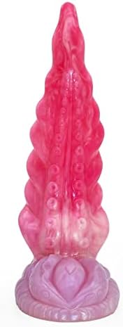 Змија дилдо октопод g место криви дилдо чудовиште пипала дилдо анален задник приклучок 8 инчи реалистично дилдо за жени - розова боја