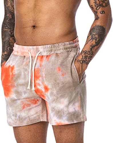 Aimpact машки шорцеви за боење на боди -билдинг памук салата за садови со џебови