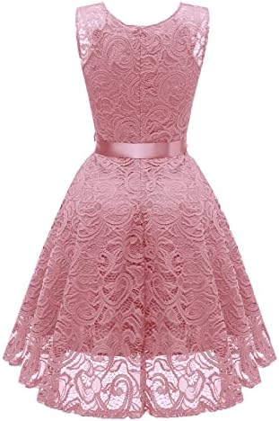 Розова формална матурска забава вечерни фустани тинејџерска девојка против вратот чипка спандекс цветни фустани домашни фустани жени QA xxl