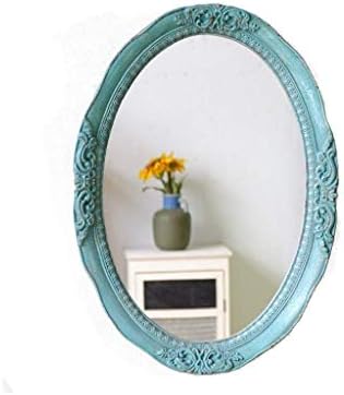 Огледала на Lxdzxy, ретро огледало на суета огледало, античка скулптура девојка шминка огледало овална висока дефиниција полу-должина