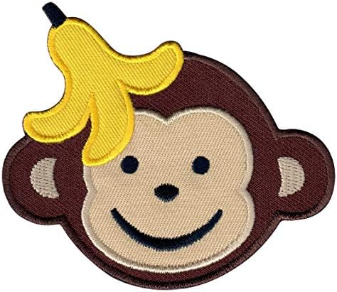 Patchmommy Мајмун лепенка, железо вклучено / шие - Апликации за деца деца