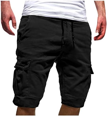Менски шорцеви случајни, машко летно секојдневно случајно на отворено обични крпеници џебови спортови за спортски алатки шорцеви