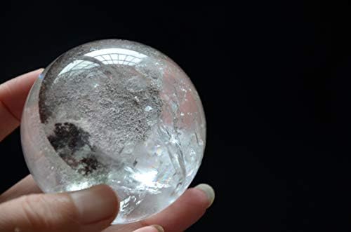 Висока надморска височина на вистинска тибет Хималај, кристална фантомска кварц топка сфера Орб 2.48 инчи духовно заздравување на Реики