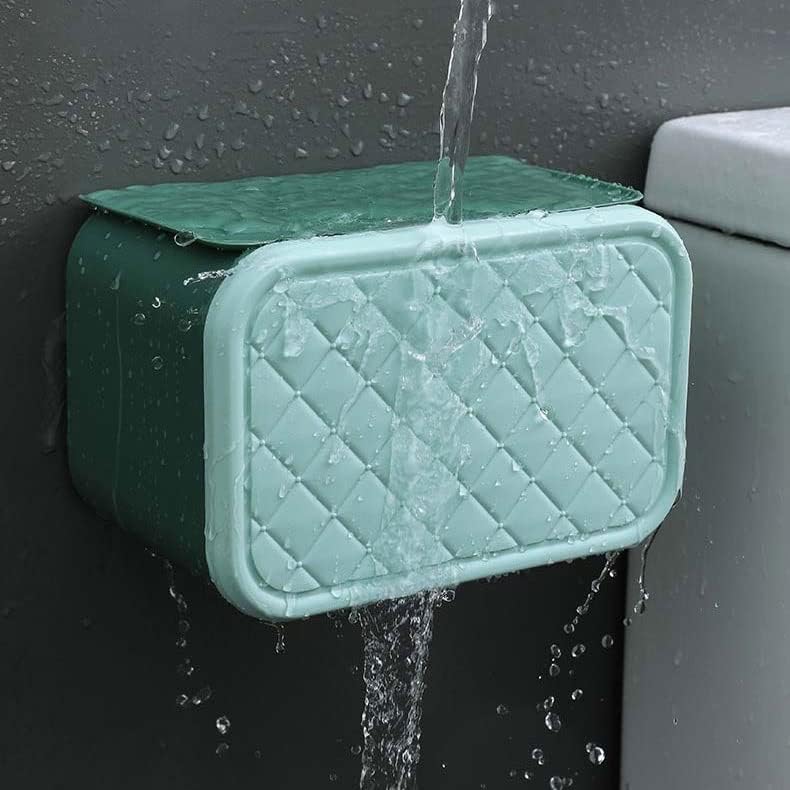 Wykdd Мултифункционален Држач За Тоалетна Хартија Водоотпорна Кутија За Складирање На Тоалетно Ткиво Монтирање На Ѕид Бања Производ Додатоци