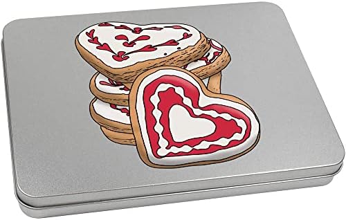 Метални калај / кутија за складирање на метални бисквити „срцеви бисквити“