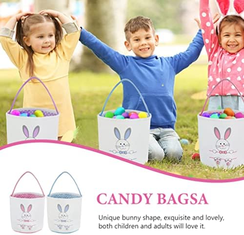 Неродеко 2 парчиња Велигденска Торба За Подароци Зајачка Торбичка За Уши Деца Почувствуваа Велигденски Јајца Кошница За Чување Подароци Декорација