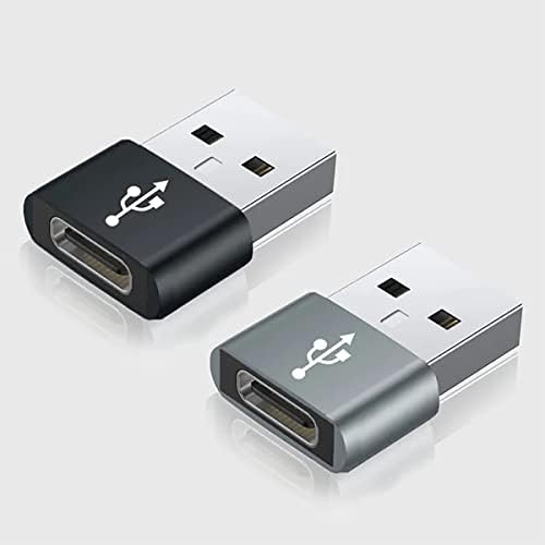 USB-C Femaleенски до USB машки брз адаптер компатибилен со вашиот Samsung SM-N976VZ за полнач, синхронизација, OTG уреди како тастатура, глушец,