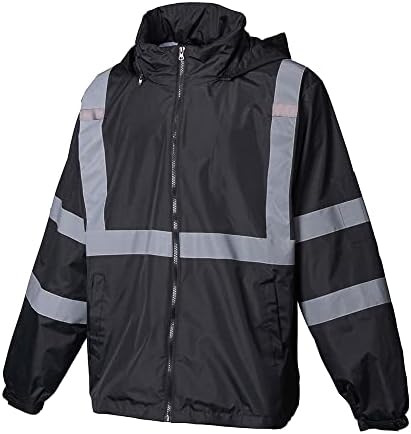 Јоушоп со голема видливост рефлексивна зимска самоубиец безбедносна јакна рефлексивна јакна за мажи Здраво на градежни јакни