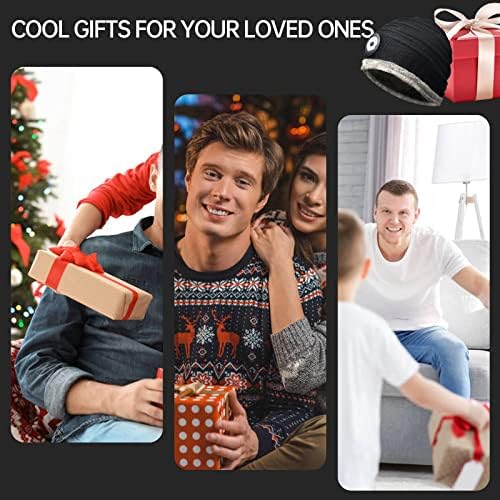 LED капаче Beanie со светлина - Подароци за порибување подароци за мажи жени кои се пополнуваат осветлени плетени капачиња за капаче на капакот