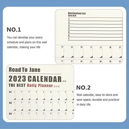 Кисангел 2023 Ѕид Календар Хартија Ѕид Планер 12 Месечен Годишен Годишен Планер За Планирање Распоред
