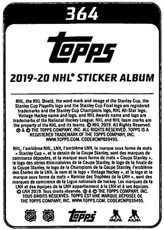 2019-20 Топс НХЛ налепници 364 Jamesејмс Ван Римсдик Филаделфија Флаери NHL хокеј мини налепници за тргување со картички