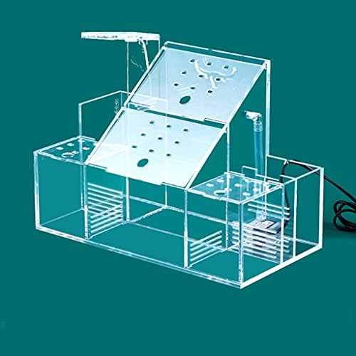 Zlbyb аквариум резервоар за риба Акрилик мала риба изолација кутија Транспарентна кутија за репродукција креативна работна површина бета резервоар