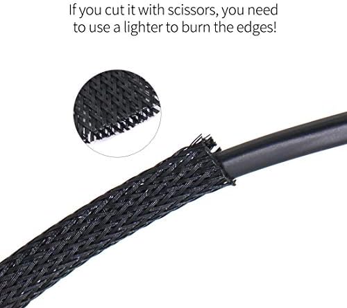Црно милениче за проширување на ракави за ракави за ракави за ракави за ракави за кабел за цевки за кабел за напојување со кабел за напојување