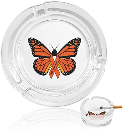 МСП мултиплекс склероза свесност за пеперутка стакло од пеперутка тркалезна лента за пепел, симпатична убава сопственичка на пепел