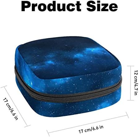 Сино галаксија starвездено небо санитарна торба за чување салфетка за салфетка, преносен период, торбички торбички за периоди менструален