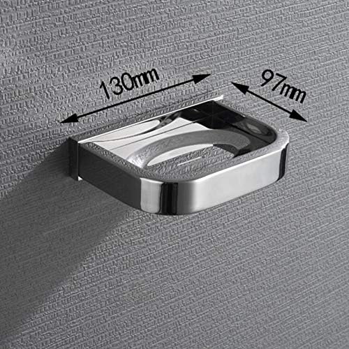 Дубао светлина 304 не'рѓосувачки челик сапун сапун чинија тоалета метал сапун кутија може да исцеди тоалетен сапунски полица за хардвер приврзок