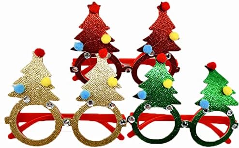 AOOF Божиќни креативни очила Божиќни смешни очила маскирани маскирани реквизити за украси за бар 均码 одбојка-мрежи