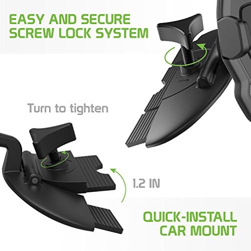 CELET CD Slot Car Telemn држач за монтирање на лулка три странични зафаќаат еден дизајн на допир компатибилен со iPhone 14 Pro