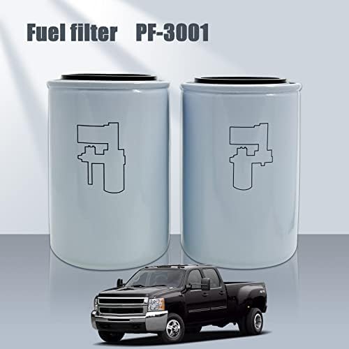 Комбо пакет за филтрирање на гориво компатибилен со Chevy /GMC 6.6L дизел мотори 2001 2002 2003 2004 2004 2006 2006 2007 2008 2009 2010 Заменете го XWS-3002 /PF-3001