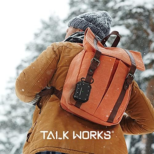 Talk Works AirPods Pro Cove Cover Cover со тастатурата - солидна заштитна тврда кожа за AirPods приврзок за прицврстување на тастатурата Карабинер безжично полнење компатибилно со Apple A