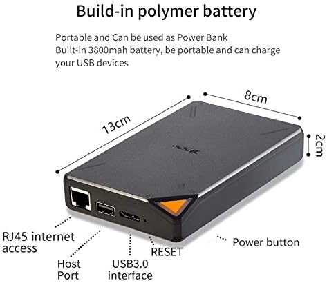 SSK Пакети 1tb Пренослив NAS Безжичен SSD Алуминиум 2.5 Хард Диск КОМПЛЕТ USB C 3.1 Генерал 2