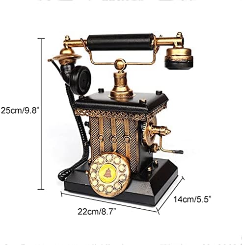 Myaou Antique Tefhine Classic Vintage Telephone Telephone Rotation Dial Sharkse Country Style Style Gratage Fich Link Fixed