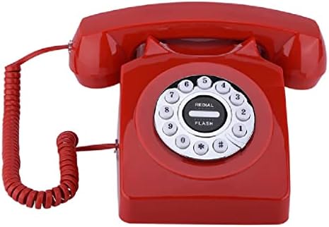 XDCHLK ROTARY DIALEN Телефон жичен ретро телефон за домашна канцеларија за откажување на гроздобер антички телефон