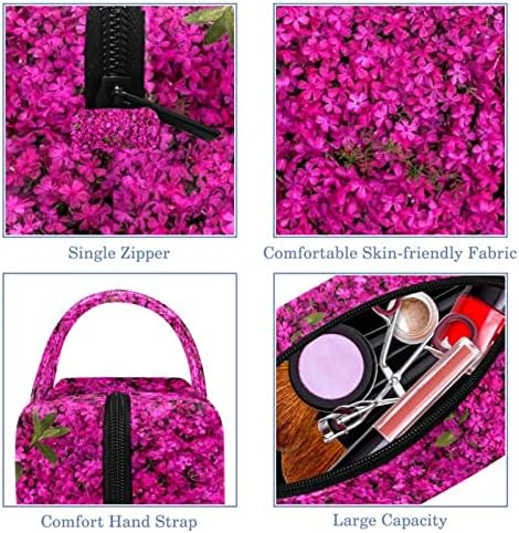 Тоалетна Торба, Козметичка Торба За Шминка За Патувања За Жени Мажи, Розови Цвеќиња Пролет Цветни
