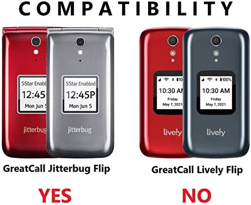 Случај Со Клип За Ремен За Alcatel Gratcall Jitterbug Flip Телефон За Постари Лица, Заштитно Прицврстување На Капакот Со Ротирачки Ремен Клип Футрола Комбо ЗА Jitterbug Flip 4043SJ6