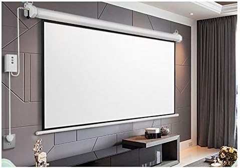 SSHHM HD Projector Screen/60 инчи 4: 3 Електричен далечински управувач/Домашна спална соба за дневна соба Проекција Екран/Д/128 × 108см
