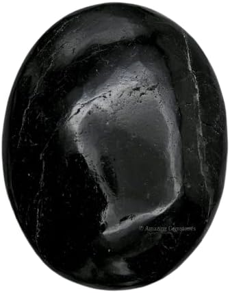 Црн турмалин Голем палм камен - Масажа Загрижена камен за балансирање на природно тело чакра, заздравување на Реики и кристална решетка