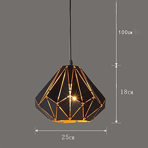 Индустриски рустикален приврзок ламба креативна метална шуплива форма антички тавански осветлување црна висина светлина за светло за