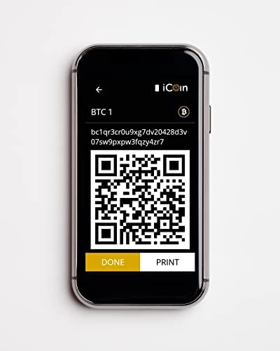 Icoin Wallet & Printer-Дигитален крипто хардвер со ладно складирање со 3in во боја LCD екран на допир, безбеден пораки и дигитален паричник