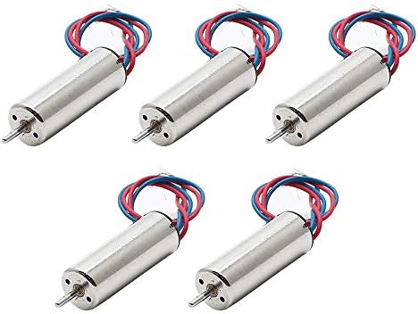 Augiimor 5pcs Corless Micro DC Motor 7x16mm Mini DC мотори 3.7V 50000rpm микро мотори за Blade inductrix tiny whoop