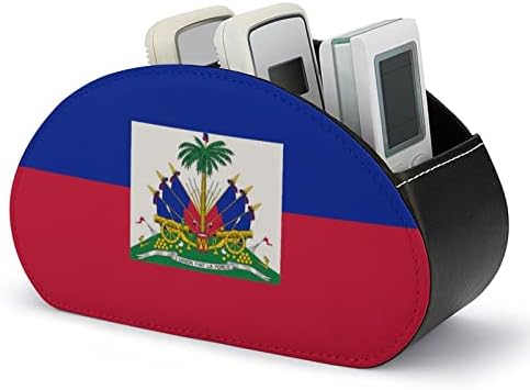 Организатор за складирање на знаме на Хаити далечински управувач со 5 оддели за спална соба за десктоп