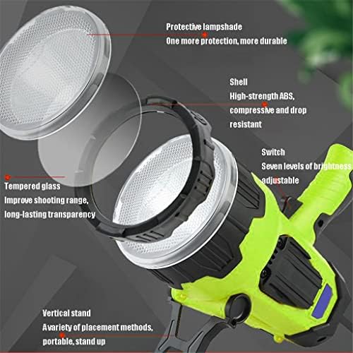 Jydbrt projecteur de recherche helperge super lumineux LED lampe de poche lampe de travail projecteur projecteur de camping lumière