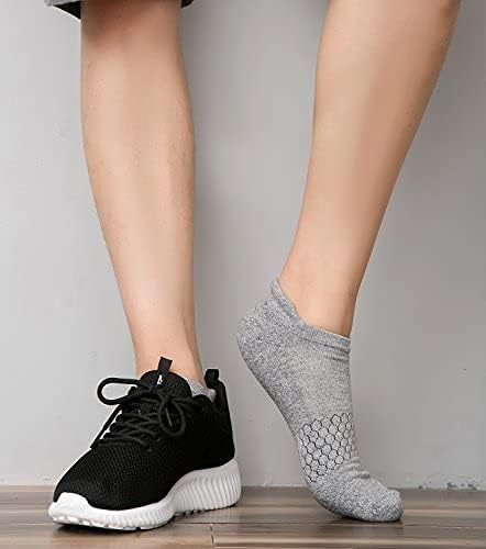 АДФОЛФ 5 Пара Машки Перформанси Атлетски Чорапи За Глуждот Што Дишат Удобност Со Низок Крој Амортизирани Чорапи За Трчање