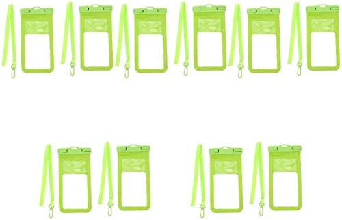 INOOMP 10 Парчиња Телефонска Торбичка За Пливање Торба За Мобилни Телефони Подводен Држач За Телефон Телефонски Капак Зелена