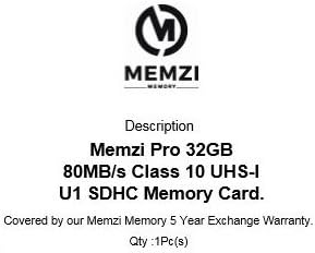MEMZI PRO 32gb Класа 10 80MB/s Sdhc Мемориска Картичка За Sony Cyber-Shot DSC-HX400V, DSC-HX400, DSC-HX350, DSC-HX300V, Dsc-HX200V,