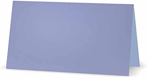Срца на јоргованот картички за место - стил на шатор - 10 пакет - бел празен фронт со цврста граница во боја - табела за поставување