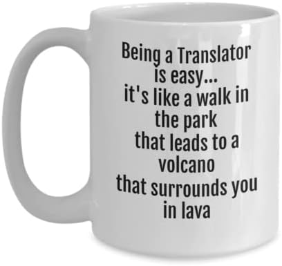 Да се Биде Преведувач е лесно кригла, Преведувач Кафе Чаша, Подарок За Преведувач,