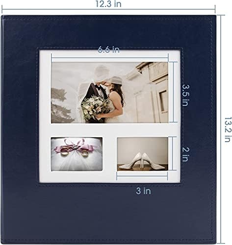 Голден Стејт Арт, голем албум со фотографии има 600 4x6 PhotosLeather Cover за семејна свадба Бебе за одмор