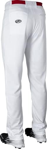 Rawlings Semi-Relaxed Baseball Pant Pant | Опции со цврсти и цевки | Големини на возрасни | Повеќе бои