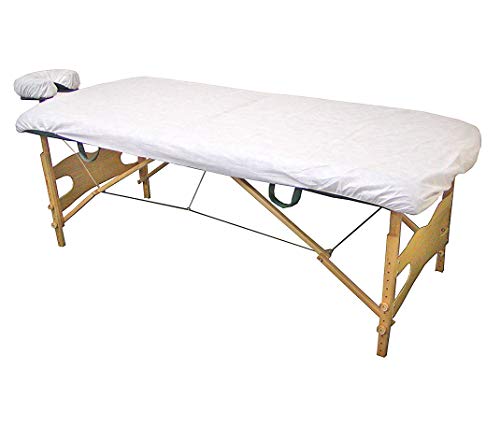 LIFESOFT вграден лист за масажа за масажа со тешки пакувања за покривање на кревет за еднократна употреба од 15