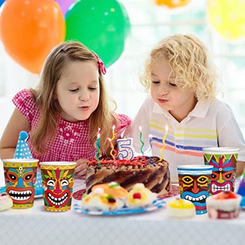 60 парчиња тики чаши 9 мл тики чаши за еднократна употреба хартија чаши симпатична забава украси летен базен забава за деца за деца