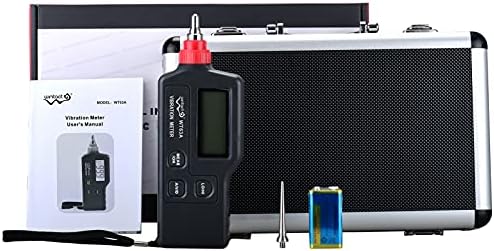 Тестер за дигитални вибрации, преносен, Деламан WT63A преносен дигитален тестер за анализатор на вибрации со LCD екран за мерење на забрзување на излезот на наизменичн