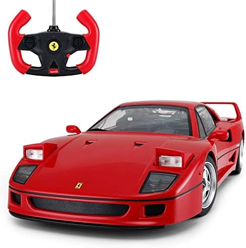 Радио-далечински управувач 1/14 скала Ferrari F40 лиценциран RC модел CAR W/Преден светлосен контролер Отворен/Затворен, унисекс-деца