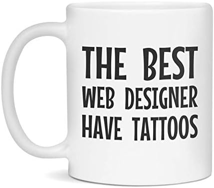 Најдобриот Веб-Дизајнер Има Тетоважи, Бело Од 11 Унци